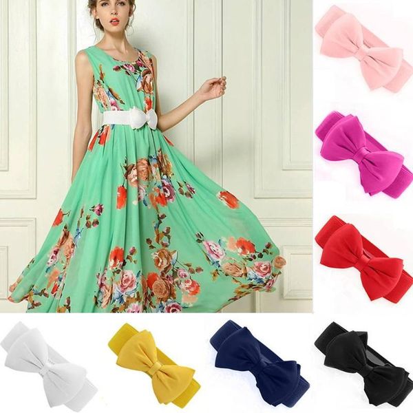 belts elastic wide waistband ladies solid color chiffon bowknot stretch buckle belt for women party dress, Black;brown
belts elastic wide waistband ladies solid color chiffon bowknot stretch buckle belt for women party dress, Black;brown