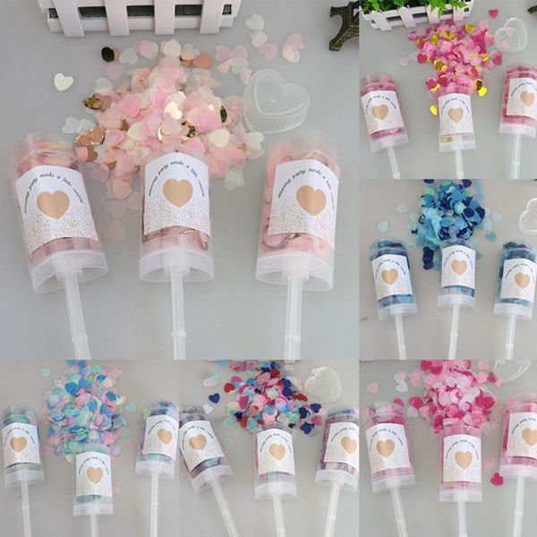 10pcs push party confetti poppers heart-shaped paper tube for wedding throwing supplies happy birthday decoration
10pcs push party confetti poppers heart-shaped paper tube for wedding throwing supplies happy birthday decoration