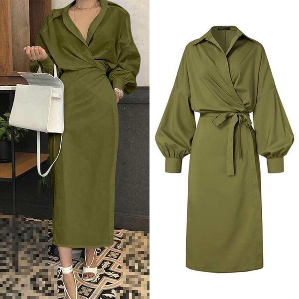 casual dresses women belted shirt dress celmia elegant lapel long sleeve work 2021 fashion pleated midi vestido solid party robe 7, Black;gray
casual dresses women belted shirt dress celmia elegant lapel long sleeve work 2021 fashion pleated midi vestido solid party robe 7, Black;gray