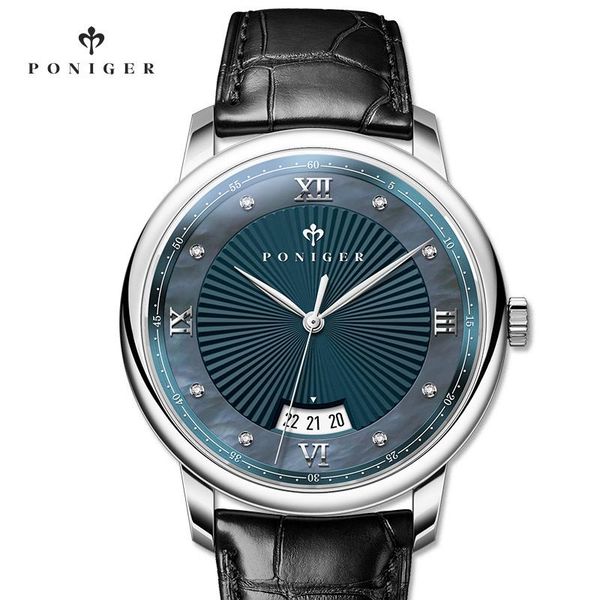 wristwatches poniger men quartz wristwatch with leather strap casual business clock sapphire waterproof date watches, Slivery;brown
wristwatches poniger men quartz wristwatch with leather strap casual business clock sapphire waterproof date watches, Slivery;brown