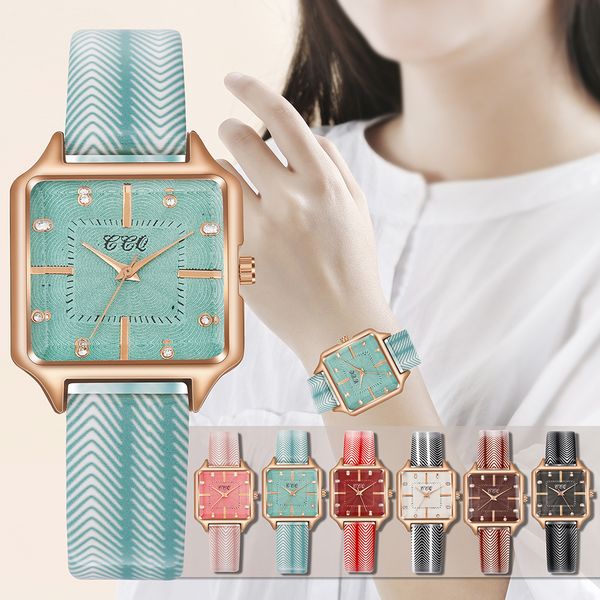 fashion women watches colorful zebra leather band design minimalist rectangle crystal ladies quartz dress wristwatch, Slivery;brown
fashion women watches colorful zebra leather band design minimalist rectangle crystal ladies quartz dress wristwatch, Slivery;brown