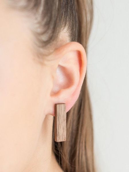 wood stud earrings cz for women vintage wooden statement wedding jewelry gift girl, Golden;silver
wood stud earrings cz for women vintage wooden statement wedding jewelry gift girl, Golden;silver