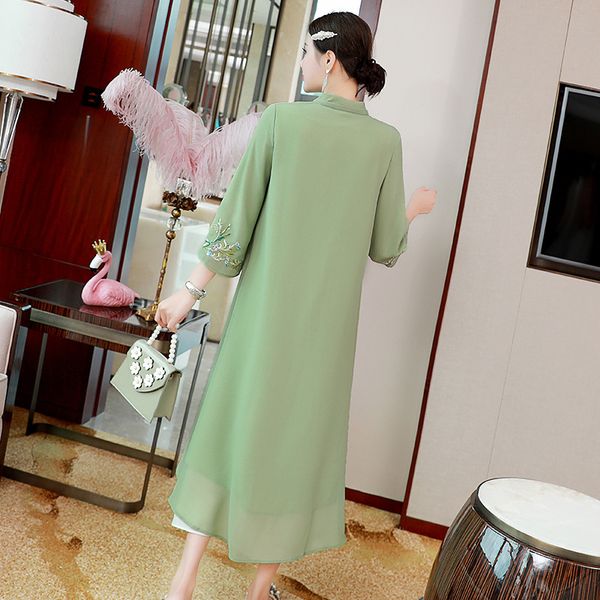 capris 2021 autumn long trench women exquisite embroidery flower single breasted green dark blue coat outwear 3xl, Black;gray
capris 2021 autumn long trench women exquisite embroidery flower single breasted green dark blue coat outwear 3xl, Black;gray