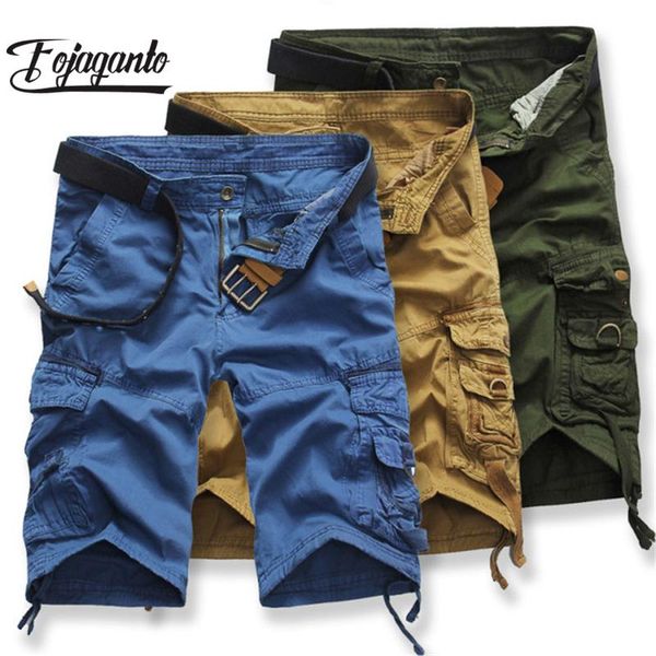 men's shorts fojaganto camouflage 2021 summer army cargo workout loose casual, White;black