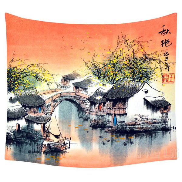 tapestries ink landscape painting of jiangnan water towns unique tapestry room accessories
tapestries ink landscape painting of jiangnan water towns unique tapestry room accessories