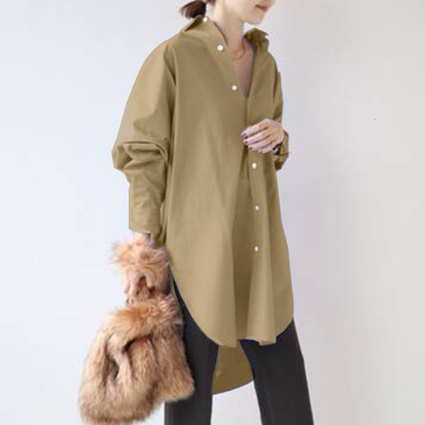 blouses plus size fashion split shirt women's spring blouse 2021 casual long sleeve irregular blusas female button tunic 5xl, White
blouses plus size fashion split shirt women's spring blouse 2021 casual long sleeve irregular blusas female button tunic 5xl, White