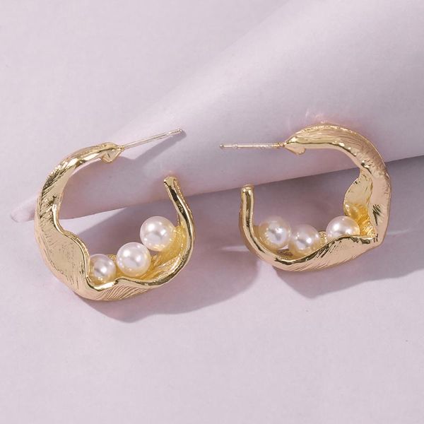 hoop & huggie 2021 vintage ballot pearl earrings for women c-shaped stud wedding party jewelry accessories gift, Golden;silver
hoop & huggie 2021 vintage ballot pearl earrings for women c-shaped stud wedding party jewelry accessories gift, Golden;silver