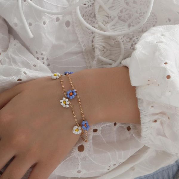 link, chain juorest cute flower bracelets for women fashion sweet colorful beaded handmade chrysanthemum bracelet lovely jewelry accessories, Black
link, chain juorest cute flower bracelets for women fashion sweet colorful beaded handmade chrysanthemum bracelet lovely jewelry accessories, Black