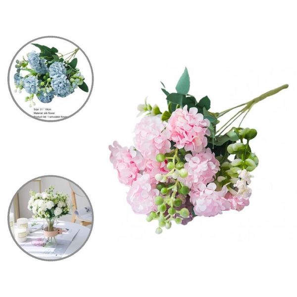 decorative flowers & wreaths anti-deformed 1 bouquet modern handmade faux hydrangea flexible silk no watering household supplies
decorative flowers & wreaths anti-deformed 1 bouquet modern handmade faux hydrangea flexible silk no watering household supplies