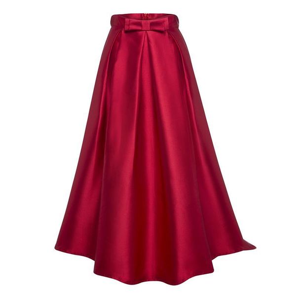 skirts skirt ladies high waist red solid color long girls plain party ankle-length zipper bow, Black
skirts skirt ladies high waist red solid color long girls plain party ankle-length zipper bow, Black