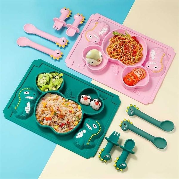 5pc/set dinosaur cartoon feeding set baby tableware bpa-anti-drop food supplement plate non-slip bowl spoon 211021
5pc/set dinosaur cartoon feeding set baby tableware bpa-anti-drop food supplement plate non-slip bowl spoon 211021