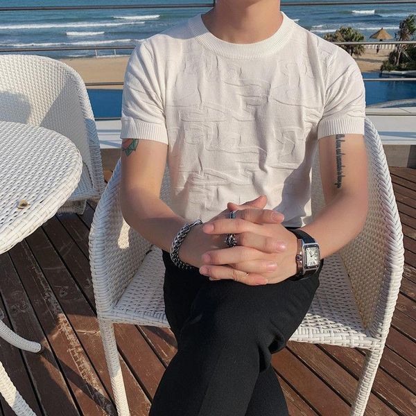 men's t-shirts fashion men shirt abstract embroidery pattern solid color knitted t-shirt with polyester spandex material and broadcloth, White;black
men's t-shirts fashion men shirt abstract embroidery pattern solid color knitted t-shirt with polyester spandex material and broadcloth, White;black