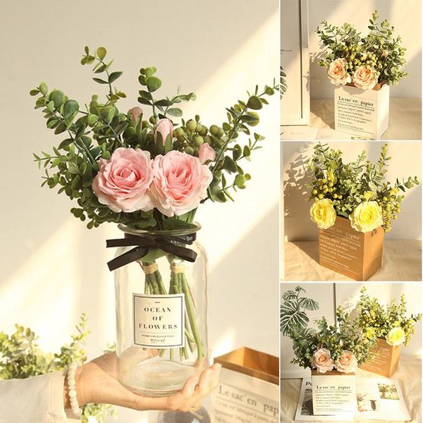 decorative flowers & wreaths artificial bouquets fake flower bouquet decor faux floral decoration home wedding party ornament salon
decorative flowers & wreaths artificial bouquets fake flower bouquet decor faux floral decoration home wedding party ornament salon