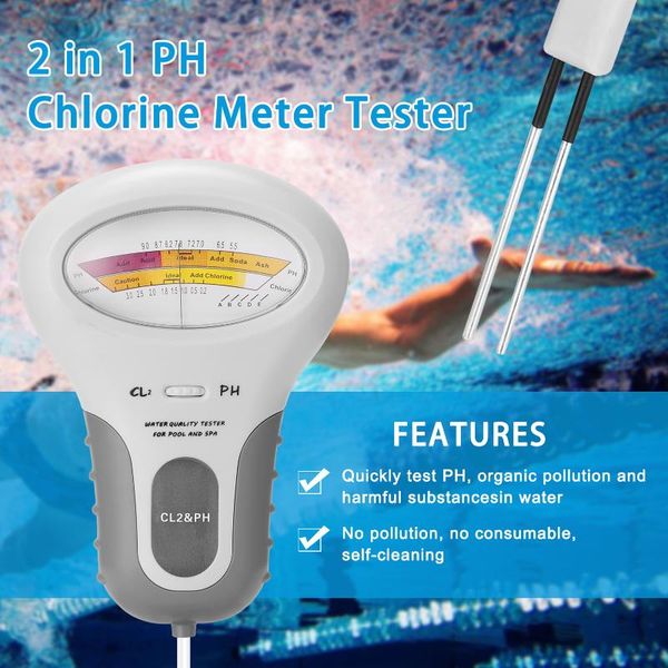 meters 2 in 1 ph chlorine meter tester pc-102 water quality testing device cl2 measuring for pool aquarium
meters 2 in 1 ph chlorine meter tester pc-102 water quality testing device cl2 measuring for pool aquarium
