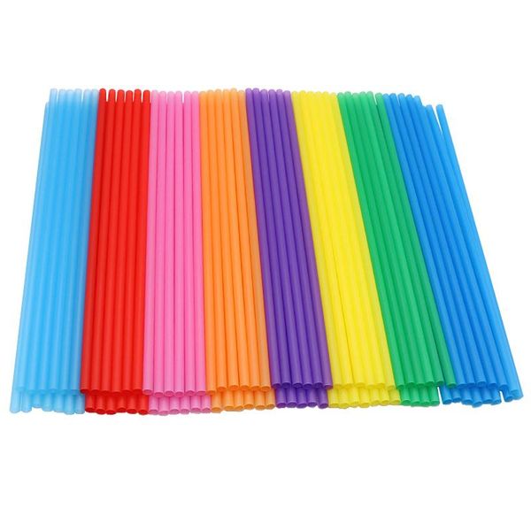 disposable plastic straws 6 x 260 mm manual diy straight pipe 100pcs multicolor drinking party weddings bar accessories
disposable plastic straws 6 x 260 mm manual diy straight pipe 100pcs multicolor drinking party weddings bar accessories