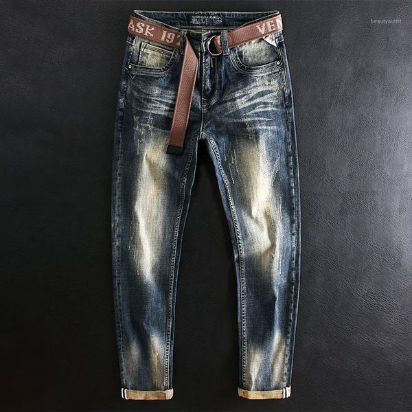 men's jeans italian style fashion men retro blue elastic slim ripped distressed plain vintage designer casual denim pants
men's jeans italian style fashion men retro blue elastic slim ripped distressed plain vintage designer casual denim pants