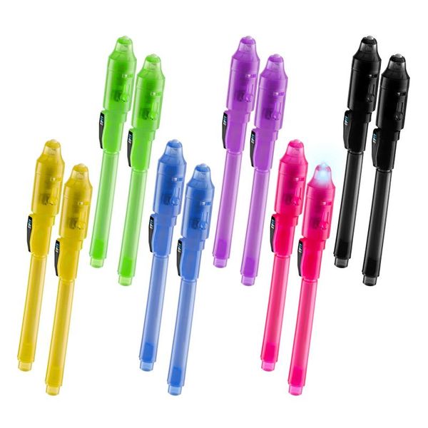 highlighters magic pen invisible ink with uv mark secret information light fun activities entertainment suitable for children's parties, Black;red
highlighters magic pen invisible ink with uv mark secret information light fun activities entertainment suitable for children's parties, Black;red