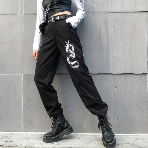 women's pants & capris chinese style dragon embroidery women black high waist loose pencil fashion full length trousers, Black;white
women's pants & capris chinese style dragon embroidery women black high waist loose pencil fashion full length trousers, Black;white