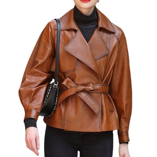 women's leather & faux real fur sheepskin coat genuine jacket autumn winter women clothes 2021 korean vintage jaqueta feminina, Black
women's leather & faux real fur sheepskin coat genuine jacket autumn winter women clothes 2021 korean vintage jaqueta feminina, Black