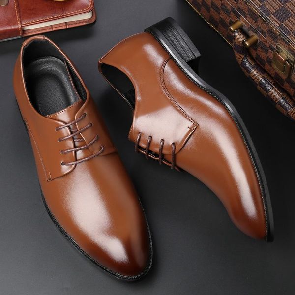 dress shoes men's fashion wedding formal office flats classic, Black
dress shoes men's fashion wedding formal office flats classic, Black