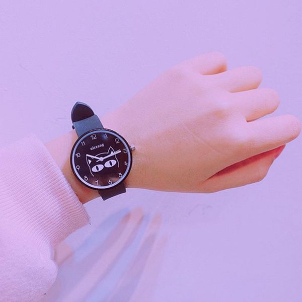 wristwatches cute cat shao nv kuan watch schoolgirl korean-style simple trend ulzzang middle school leisure atmosphere, Slivery;brown
wristwatches cute cat shao nv kuan watch schoolgirl korean-style simple trend ulzzang middle school leisure atmosphere, Slivery;brown
