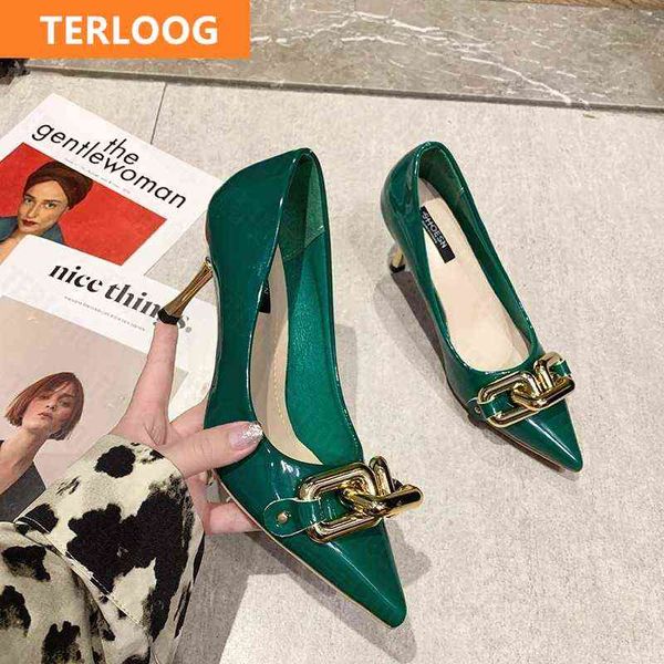 women high heels shoes 2022 new autumn pumps designer sandals dress chain casual fashion party wedding female shoes mujer y220225, Black
women high heels shoes 2022 new autumn pumps designer sandals dress chain casual fashion party wedding female shoes mujer y220225, Black