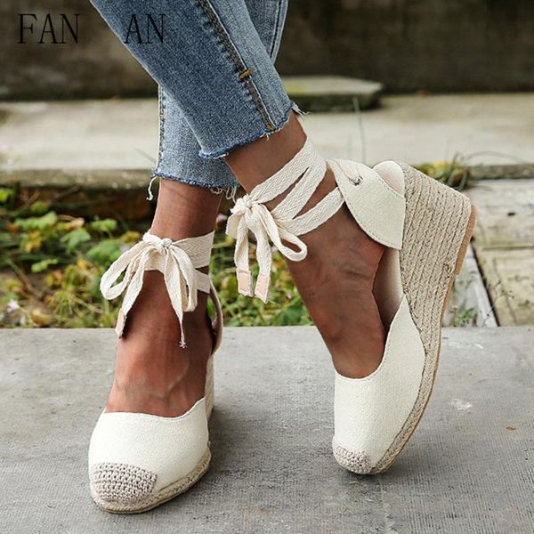 sandals fanan women's wedges espadrilles summer 2021 ankle cross strap gladiator woman casual canvas pumps shoes, Black
sandals fanan women's wedges espadrilles summer 2021 ankle cross strap gladiator woman casual canvas pumps shoes, Black