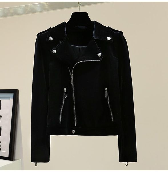 women's jackets high street fashion 2021 designer jacket velvet zip motorcycle biker, Black;brown
women's jackets high street fashion 2021 designer jacket velvet zip motorcycle biker, Black;brown