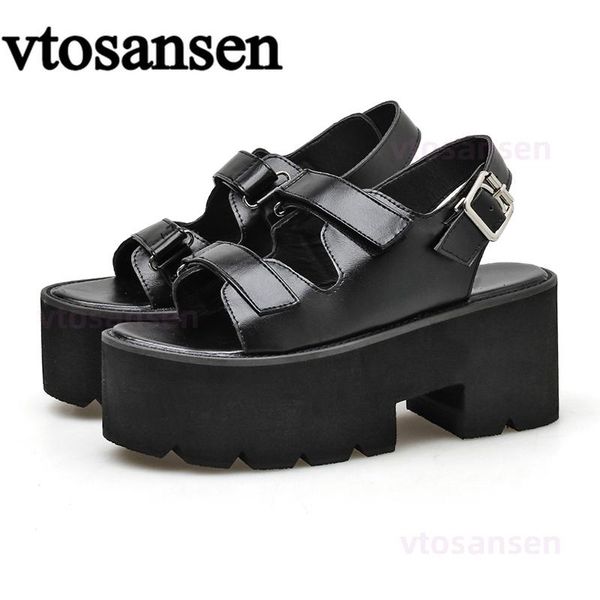 sandals 2021 gladiator platform thick heels women shoes ankle -strap buckle gothic style black female size 35-39 girl 
sandals 2021 gladiator platform thick heels women shoes ankle -strap buckle gothic style black female size 35-39 girl