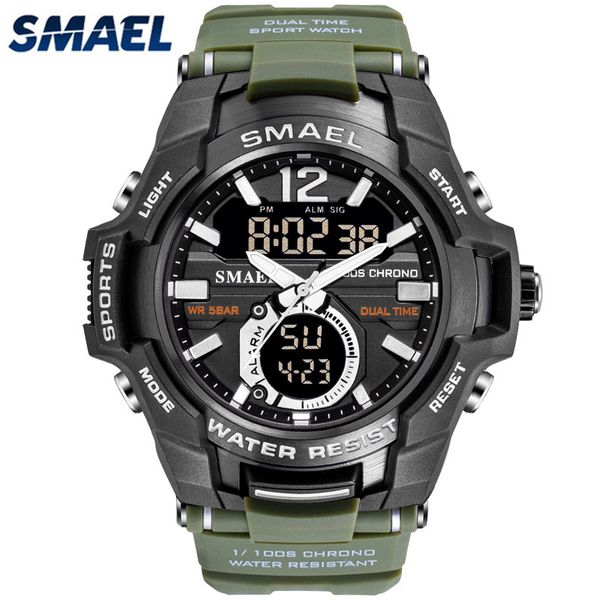 smael relogio masculino casual quartz watch men outdoor sport military wristwatch waterproof multifunction digital watches meng, Slivery;brown
smael relogio masculino casual quartz watch men outdoor sport military wristwatch waterproof multifunction digital watches meng, Slivery;brown