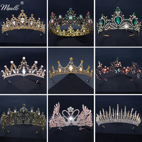hair clips & barrettes miallo crystal crown for women accessories bridal wedding jewelry rhinestone gold tiaras and crowns party headpiece, Golden;silver
hair clips & barrettes miallo crystal crown for women accessories bridal wedding jewelry rhinestone gold tiaras and crowns party headpiece, Golden;silver