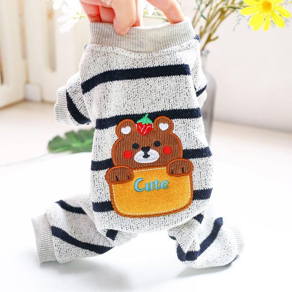 dog apparel clothes supply pet four legs dogs pajamas for small size puppy striped home jumpsuit
dog apparel clothes supply pet four legs dogs pajamas for small size puppy striped home jumpsuit