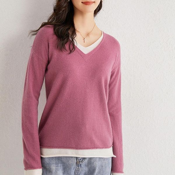women's sweaters lhzsyy 2021 spring autumn pullover cashmere sweater long-sleeved short large women pure wool v-neck knit base shirt ko, White;black
women's sweaters lhzsyy 2021 spring autumn pullover cashmere sweater long-sleeved short large women pure wool v-neck knit base shirt ko, White;black