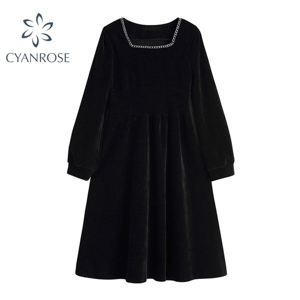 black dress long sleeve korean embroidery square collar midi frocks ladies vintage elegant party club high waist slim vestidos 210515, Black;gray
black dress long sleeve korean embroidery square collar midi frocks ladies vintage elegant party club high waist slim vestidos 210515, Black;gray