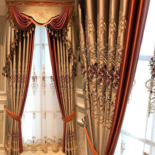 curtain & drapes luxury upscale european embroidery curtains for living dining room bedroom shade valance custom wave golden customization
curtain & drapes luxury upscale european embroidery curtains for living dining room bedroom shade valance custom wave golden customization