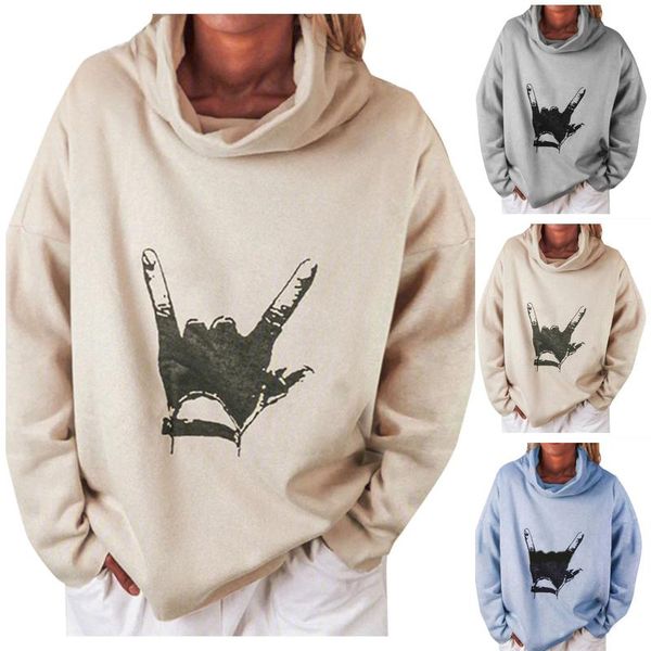 women's blouses & shirts fashion finger print blouse shirt loose turtleneck tee casual autumn winter ladies female women long sleeve b, White
women's blouses & shirts fashion finger print blouse shirt loose turtleneck tee casual autumn winter ladies female women long sleeve b, White