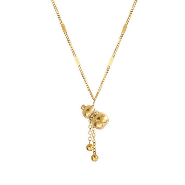 pendant necklaces chinese style transit gourd titanium steel necklace female wild creative design clavicle chain trend personality necklac, Silver
pendant necklaces chinese style transit gourd titanium steel necklace female wild creative design clavicle chain trend personality necklac, Silver