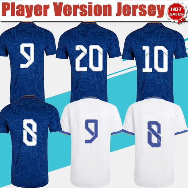 player version football jerseys 21/22 home white soccer shirt 2021/2022 away blue customized uniforms men short sleeve, Black;yellow
player version football jerseys 21/22 home white soccer shirt 2021/2022 away blue customized uniforms men short sleeve, Black;yellow