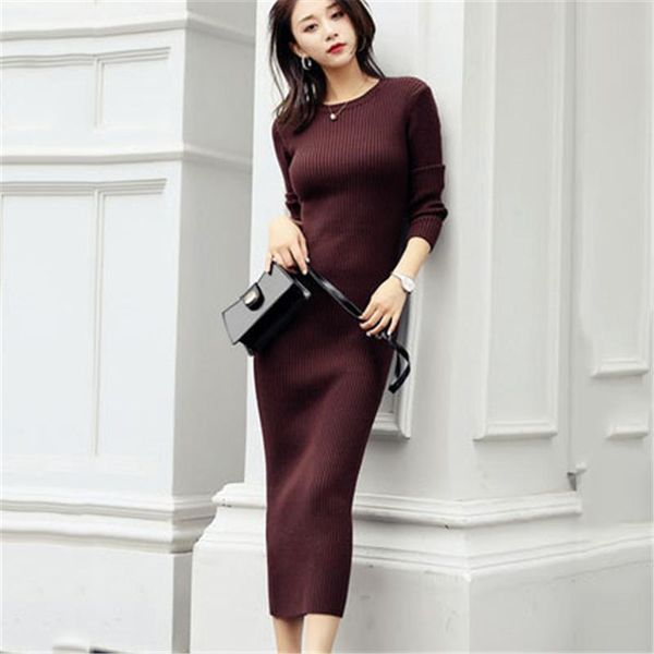 women's sweaters 2021 autumn winter sweater dress ladies mid-length over the knee thick slim knitted women base b586, White;black
women's sweaters 2021 autumn winter sweater dress ladies mid-length over the knee thick slim knitted women base b586, White;black