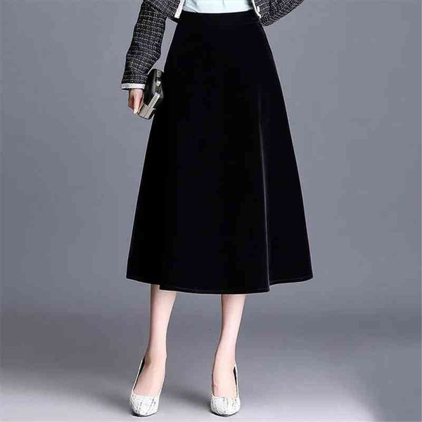 chic velvet a-line skirts autumn winter high waist women amp 39 s long skirts korean style elegant black midi female
chic velvet a-line skirts autumn winter high waist women amp 39 s long skirts korean style elegant black midi female