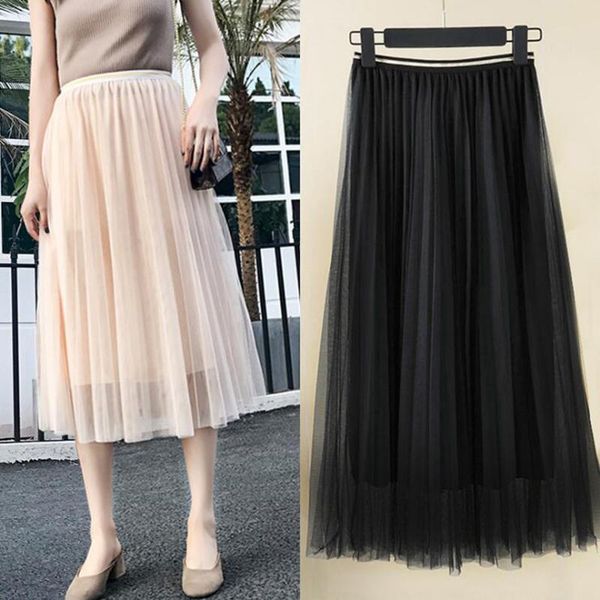 skirts casual tulle pleated for women 75cm mesh skirt office lady spring fashion streetwear white black grey female autumn suit
skirts casual tulle pleated for women 75cm mesh skirt office lady spring fashion streetwear white black grey female autumn suit