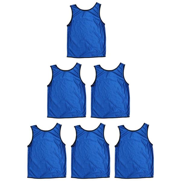 6pcs children football basketball training vest sport game team summer clothing for boys girls students (dark blue) running jerseys, Black;blue
6pcs children football basketball training vest sport game team summer clothing for boys girls students (dark blue) running jerseys, Black;blue