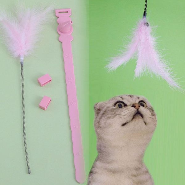 cat toys solid color pte feather sticks adjustable toy collar funny stick elastic pet supplies
cat toys solid color pte feather sticks adjustable toy collar funny stick elastic pet supplies