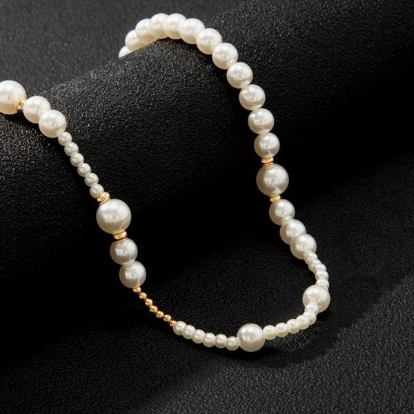 chokers imitation pearl short choker necklace for women fashion asymmetry beaded chain men 2021 jewelry neck collar, Golden;silver
chokers imitation pearl short choker necklace for women fashion asymmetry beaded chain men 2021 jewelry neck collar, Golden;silver