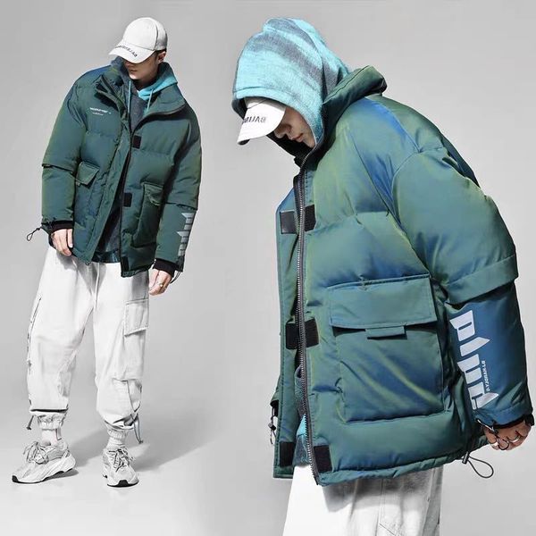 fashion winter white duck down jacket men casual windbreaker letter print discoloration couple's warm coat, Black
fashion winter white duck down jacket men casual windbreaker letter print discoloration couple's warm coat, Black