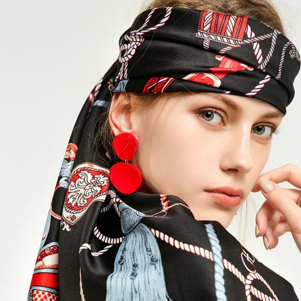 scarves printed twill silk thin chain pattern spring and autumn scarf versatile oversized shawl high-end packaging, Blue;gray
scarves printed twill silk thin chain pattern spring and autumn scarf versatile oversized shawl high-end packaging, Blue;gray
