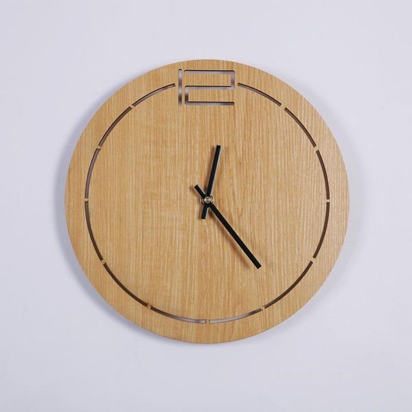 wall clocks 12inch brief mute solid wood clock point type big round needle wooden hanging watch decoration living room home
wall clocks 12inch brief mute solid wood clock point type big round needle wooden hanging watch decoration living room home