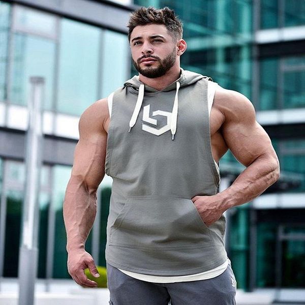 running jerseys fitness vest summer men's sleeveless hooded sports loose breathable gym workout training ropa para ejercicio, Black;blue
running jerseys fitness vest summer men's sleeveless hooded sports loose breathable gym workout training ropa para ejercicio, Black;blue