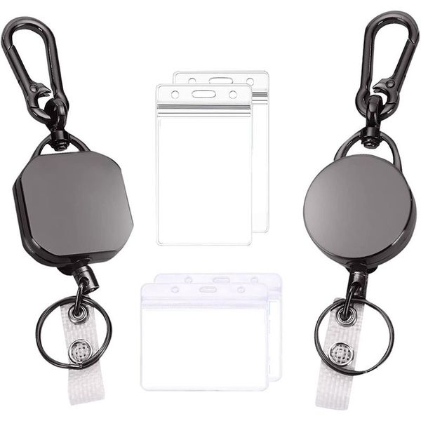 hooks & rails retractable badge holder reel - work carabiner keychain with belt clip durable key ring card holders
hooks & rails retractable badge holder reel - work carabiner keychain with belt clip durable key ring card holders