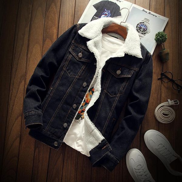 men's jackets 2021 ly fashion winter jacket men black color imitation lamb wool vintage denim thick warm velvet bomber hombre, Black;brown
men's jackets 2021 ly fashion winter jacket men black color imitation lamb wool vintage denim thick warm velvet bomber hombre, Black;brown